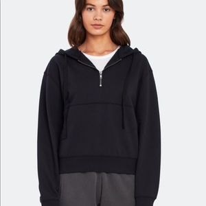 Richer Poorer Black Half Zip Hoodie